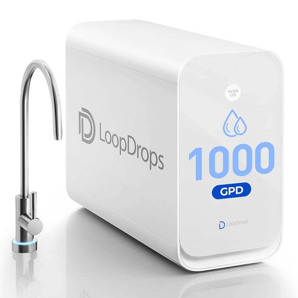 CR Under Sink Reverse Osmosis System, 1000/1200 GPD High-Flow | Compact Tankless RO Water Filter with Faucet, 7-Stage Filtration for TDS Reduction, 70% Water Recovery, NSF/ANSI/CAN 372